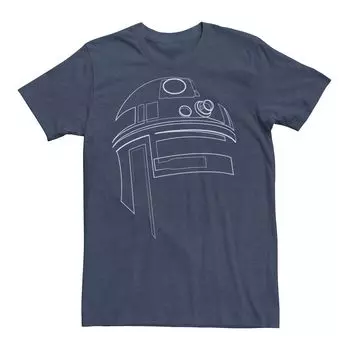 Мужская простая футболка с рисунком «Звездные войны» R2-D2 Licensed Character