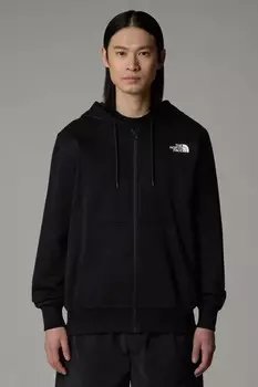 Мужская простая толстовка с капюшоном на молнии The North Face, черный