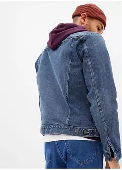 Мужская прямая куртка Normal Dark Indigo 413766 Gap