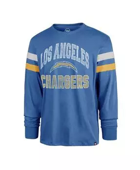 Мужская пудрово-синяя футболка Los Angeles Chargers Irving с длинным рукавом '47 Brand, синий