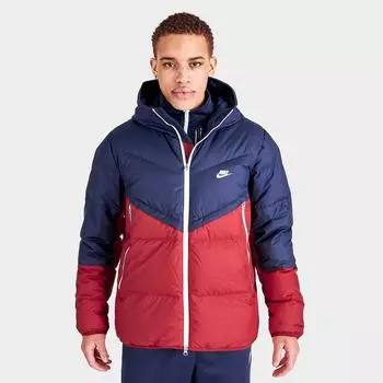 Мужская пуховая куртка на молнии Nike Sportswear Storm-FIT Windrunner, синий