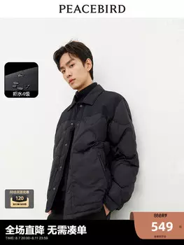 Мужская пуховая куртка Peacebird зимняя, черный