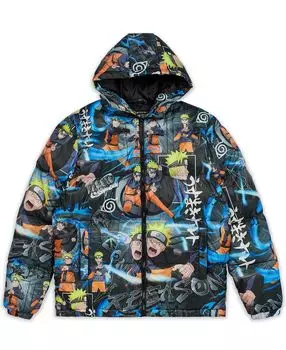 Мужская пуховая куртка с принтом наруто Reason, мульти
