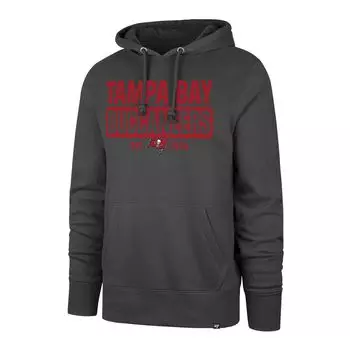 Мужская пуловер с капюшоном '47 Pewter Tampa Bay Buccaneers Box Out Headline
