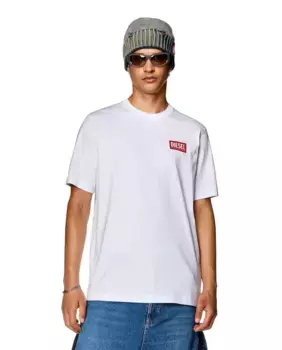 Мужская пустая футболка с короткими рукавами Diesel, белый