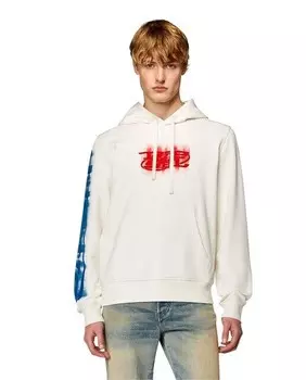 Мужская пустая толстовка с капюшоном Diesel, белый