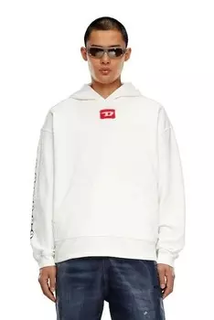 Мужская пустая толстовка с капюшоном Diesel, белый