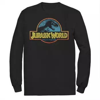 Мужская яркая техническая футболка с классическим логотипом Jurassic World Classic Licensed Character