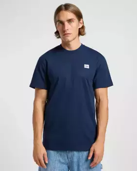 Мужская рабочая футболка с короткими рукавами и свободным кроем Lee, тёмно-синий