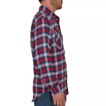 Мужская рабочая одежда Smith's, фланелевая рубашка на пуговицах обычного кроя с двумя карманами Smith's Workwear