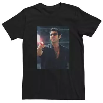 Мужская расклешенная футболка «Парк Юрского периода» Ian Malcolm Road Licensed Character