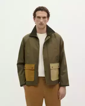 Мужская разноцветная хлопковая куртка Scalpers, цвет Caqui