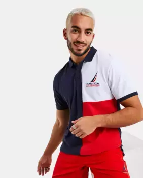 Мужская разноцветная рубашка поло с короткими рукавами Nautica, мультиколор