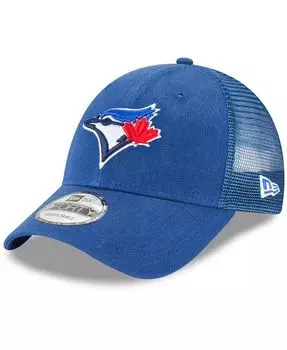 Мужская регулируемая бейсболка с застежкой Royal Toronto Blue Jays Trucker 9Forty New Era, синий