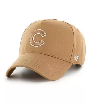 Мужская регулируемая кепка 47 Brand цвета хаки Chicago Cubs Ballpark MVP с А-образной оправой '47 Brand, бежевый