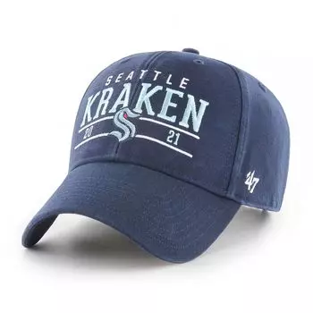 Мужская регулируемая кепка '47 Deep Sea Seattle Kraken Centerline MVP Deep Sea Blue Seattle Kraken Centerline MVP
