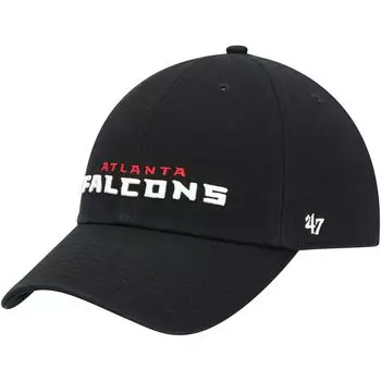 Мужская регулируемая кепка Black Atlanta Falcons Clean Up Script '47 Black
