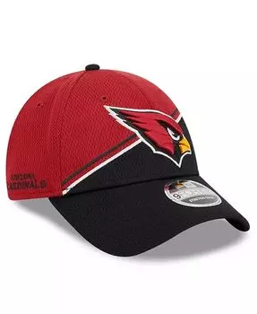 Мужская регулируемая кепка Cardinal Arizona Cardinals 2023 Sideline 9FORTY, черная New Era, красный