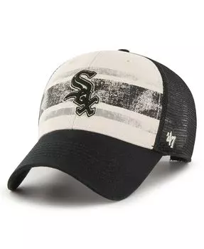 Мужская регулируемая кепка черного цвета Chicago White Sox Breakout MVP Trucker '47 Brand