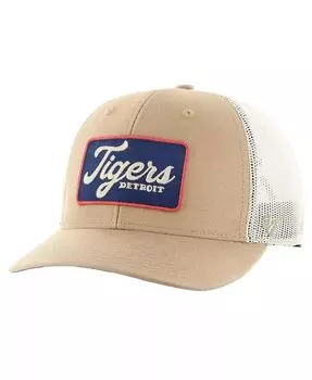 Мужская регулируемая кепка цвета хаки Detroit Tigers Glory Daze Trucker '47 Brand, бежевый