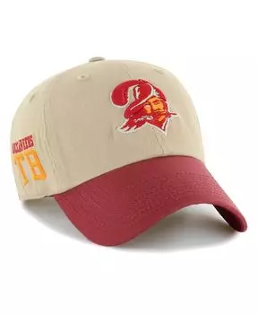 Мужская регулируемая кепка цвета хаки, красного цвета Tampa Bay Buccaneers Ashford Clean Up '47 Brand
