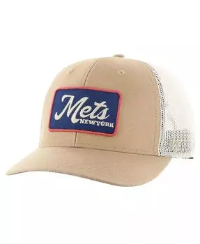 Мужская регулируемая кепка цвета хаки New York Mets Glory Daze Trucker '47 Brand, бежевый