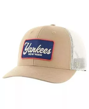 Мужская регулируемая кепка цвета хаки New York Yankees Glory Daze Trucker '47 Brand, мультиколор