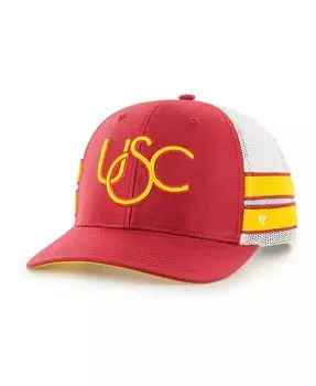Мужская регулируемая кепка дальнобойщика Cardinal USC Trojans Straight Eight '47 Brand, мультиколор