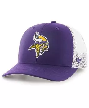 Мужская регулируемая кепка дальнобойщика Minnesota Vikings фиолетового цвета '47 Brand