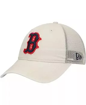Мужская регулируемая кепка дальнобойщика Stone Boston Red Sox Game Day 9Twenty New Era, бежевый