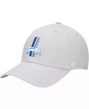 Мужская регулируемая кепка Detroit Lions Clean Up Legacy '47 Brand, серый
