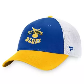 Мужская регулируемая кепка Fanatics фирменного синего цвета St. Louis Blues Special Edition 2.0 Trucker