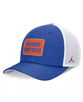 Мужская регулируемая кепка Florida Gators Local Rise Trucker королевского/белого цвета Jordan, синий