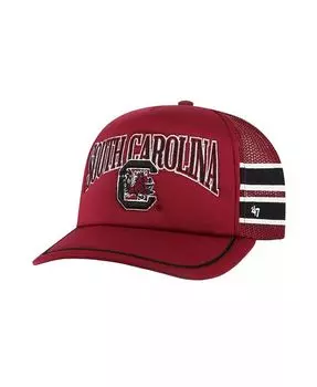 Мужская регулируемая кепка Garnet South Carolina Gamecocks с боковой полосой для дальнобойщика '47 Brand, красный