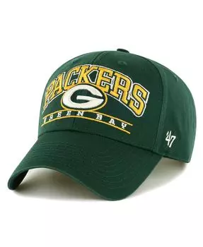 Мужская регулируемая кепка Green Bay Packers Fletcher MVP зеленого цвета '47 Brand
