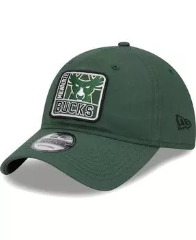 Мужская регулируемая кепка Hunter Green Milwaukee Bucks Mix 9TWENTY New Era