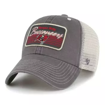 Мужская регулируемая кепка из олова/натурального цвета Tampa Bay Buccaneers '47 Five Point Trucker Clean Up