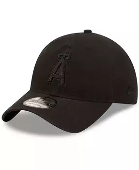 Мужская регулируемая кепка Los Angeles Angels Black On Black Core Classic 2.0 9Twenty New Era, черный