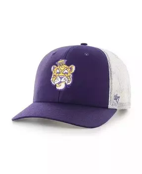 Мужская регулируемая кепка LSU Tigers Trucker фиолетового цвета '47 Brand, фиолетовый