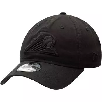 Мужская регулируемая кепка New Era Black Colorado Rockies Team Tonal Core Classic 9TWENTY