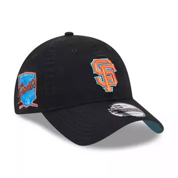 Мужская регулируемая кепка New Era Black San Francisco Giants 2023 MLB Father's Day 9TWENTY