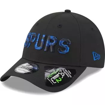 Мужская регулируемая кепка New Era Black Tottenham Hotspur Overlay 9FORTY