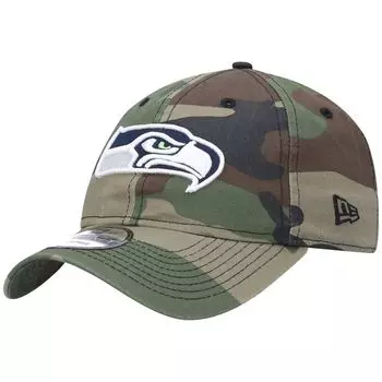 Мужская регулируемая кепка New Era Camo Seattle Seahawks Team Core Classic 2.0 9TWENTY