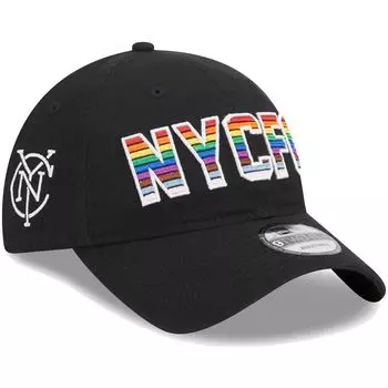Мужская регулируемая кепка New Era черная New York City FC Pride 9TWENTY