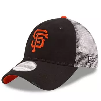 Мужская регулируемая кепка New Era черная San Francisco Giants Team Rustic 9TWENTY