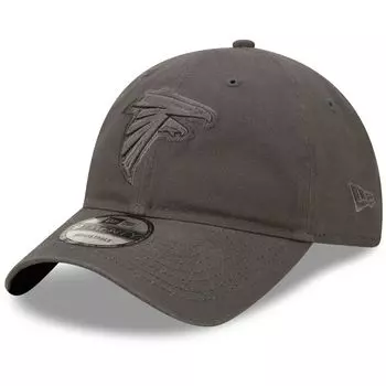 Мужская регулируемая кепка New Era Graphite Atlanta Falcons Core Classic 2.0 в тон 9TWENTY