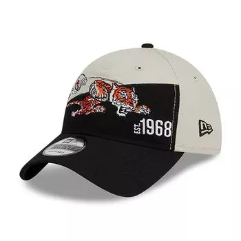 Мужская регулируемая кепка New Era кремового/черного цвета Cincinnati Bengals 2023 Sideline Historic 9TWENTY