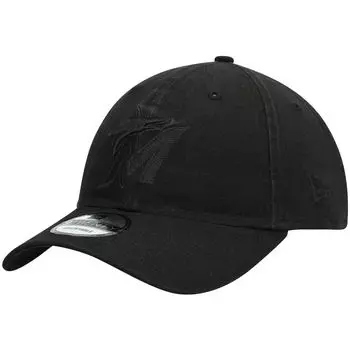 Мужская регулируемая кепка New Era Miami Marlins Black on Black Core Classic 9TWENTY