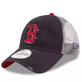 Мужская регулируемая кепка New Era Navy Boston Red Sox Team Rustic 9TWENTY