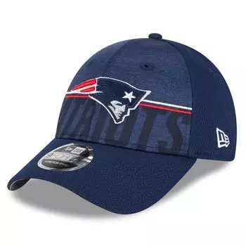 Мужская регулируемая кепка New Era Navy New England Patriots 2023, тренировочный лагерь НФЛ 9FORTY